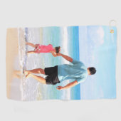 Gepersonaliseerde Aangepaste Foto Uw Golf Handdoek (Horizontaal)