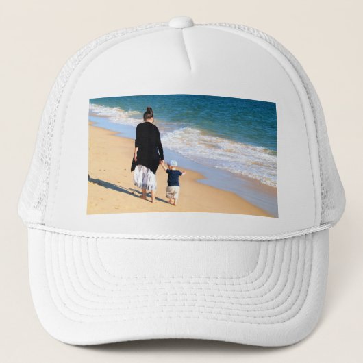 Gepersonaliseerde Aangepaste Foto Uw Trucker Hoed Trucker Pet (Voorkant)