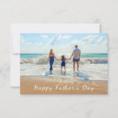 Gepersonaliseerde Aangepaste Foto Vaderdag Kaart Notitiekaartje (Voorkant)
