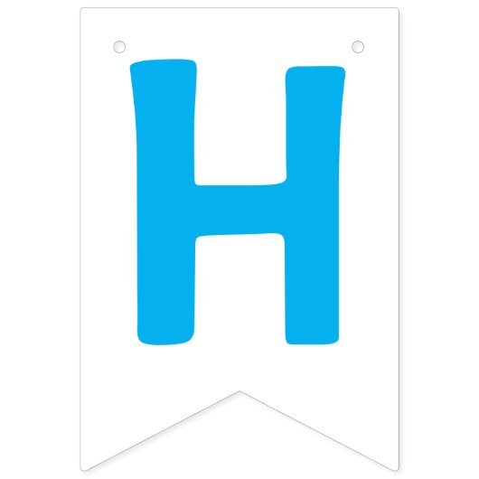 Gepersonaliseerde Aangepaste Foto Verjaardag Bunti Vlaggetjes (Tweede vlag)