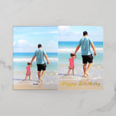 Gepersonaliseerde Aangepaste Foto Verjaardag Kaart (Buiten Laag)