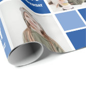 Gepersonaliseerde aangepaste foto verjaardagscadea cadeaupapier (Rol Hoek)