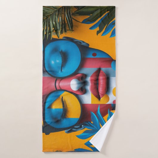 Gepersonaliseerde aangepaste foto Voeg uw eigen fo Badhanddoek (Badhanddoek)