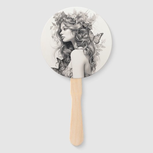 Gepersonaliseerde aangepaste foto Voeg uw eigen fo Handwaaier (Voorkant)