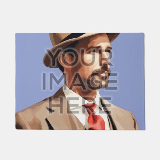 Gepersonaliseerde aangepaste fotogebied tapijt vie deurmat (Voorkant)