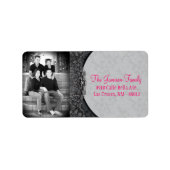 Gepersonaliseerde Aangepaste Fotokant Flora Mailin Etiket (Voorkant)