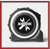 Gepersonaliseerde aangepaste geschenk naam zwart w rolmaat