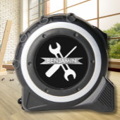 Gepersonaliseerde aangepaste geschenk naam zwart z rolmaat