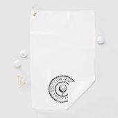 Gepersonaliseerde aangepaste golfclub Logo Golfhanddoek (Insitu)