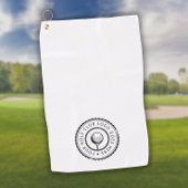 Gepersonaliseerde aangepaste golfclub Logo Golfhanddoek