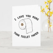 Gepersonaliseerde Aangepaste Grappige Toilet Papie Kaart (Gele Bloem)
