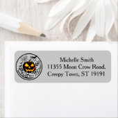 Gepersonaliseerde Aangepaste Halloween Pompoen Spi Etiket (Insitu)