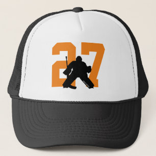 Gepersonaliseerde aangepaste Hockey Goalie Number  Trucker Pet