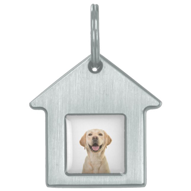Gepersonaliseerde aangepaste hond huisdieren naamplaatje (Voorkant)