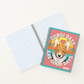 Gepersonaliseerde aangepaste hond mam corgi lover notitieboek (Binnen)