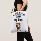 Gepersonaliseerde aangepaste hond moeder huisdier tote bag (Dichtbij)