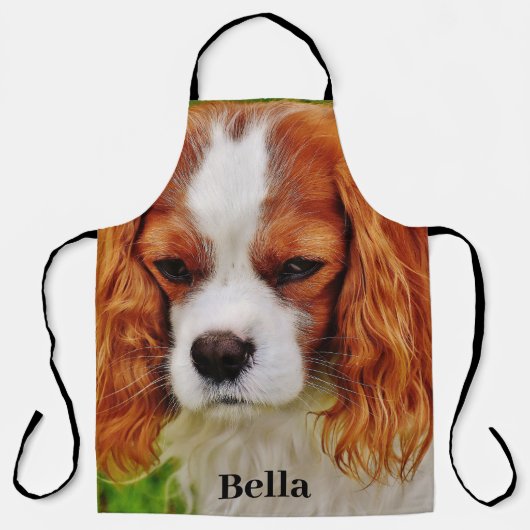 Gepersonaliseerde aangepaste Hondenliefhebber huis Schort (Voorkant)