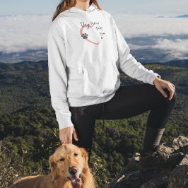Gepersonaliseerde aangepaste hondennaam hond mam m hoodie