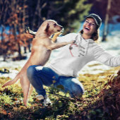 Gepersonaliseerde aangepaste hondennaam hond mam m hoodie