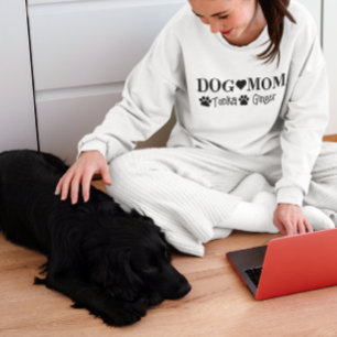 Gepersonaliseerde aangepaste hondennaam hond mama trui