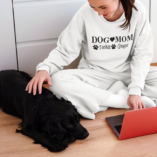 Gepersonaliseerde aangepaste hondennaam hond mama trui