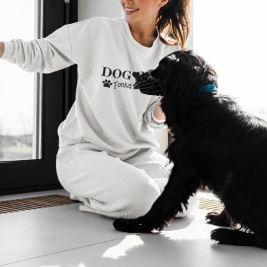 Gepersonaliseerde aangepaste hondennaam hond mama trui