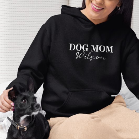 Gepersonaliseerde aangepaste hondennaam hond moede hoodie