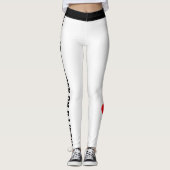 Gepersonaliseerde Aangepaste Huisdier Kat Quote op Leggings (Voorkant)