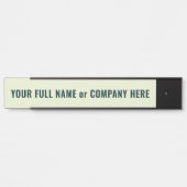 Gepersonaliseerde aangepaste Jouw naam deurbordvoo Deurbordje (Voorkant)