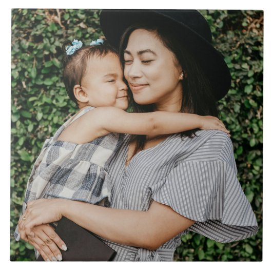 Gepersonaliseerde Aangepaste Keramische Foto Tegel Tegeltje (Voorkant)