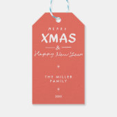 Gepersonaliseerde Aangepaste Kerst Schattigee Gift Cadeaulabel (Achterkant)