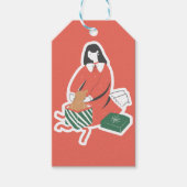 Gepersonaliseerde Aangepaste Kerst Schattigee Gift Cadeaulabel (Voorkant)