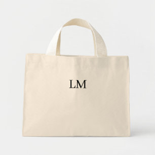 Gepersonaliseerde aangepaste keten canvas canvas t mini tote bag