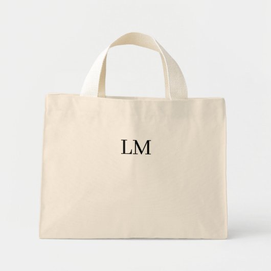 Gepersonaliseerde aangepaste keten|canvas canvas t mini tote bag (Voorkant)