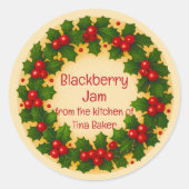 Gepersonaliseerde aangepaste labels Vakantie (Voorkant)