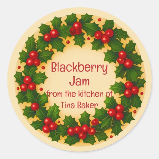 Gepersonaliseerde aangepaste labels Vakantie (Voorkant)