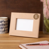 Gepersonaliseerde aangepaste letter monogram geëts gegraveerde lijstjes (Links)