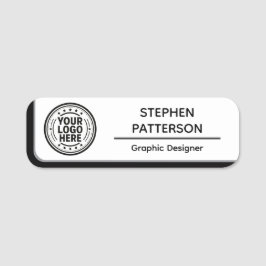 Gepersonaliseerde aangepaste Logo Classic Name Tag