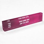 Gepersonaliseerde aangepaste Logo Elegante bureaup Naambordje