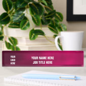 Gepersonaliseerde aangepaste Logo Elegante bureaup Naambordje