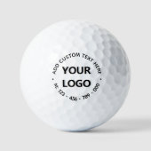 Gepersonaliseerde aangepaste Logo en tekst golfbal Golfballen (Voorkant)