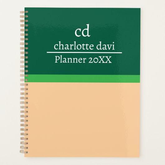 Gepersonaliseerde Aangepaste Logo Naam Bedrijf Hom Planner (Voorkant)