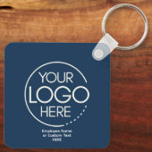 Gepersonaliseerde aangepaste Logo-Sleutelhanger Sleutelhanger (Achterkant)