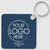 Gepersonaliseerde aangepaste Logo-Sleutelhanger Sleutelhanger (Achterkant)