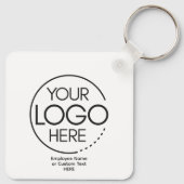 Gepersonaliseerde aangepaste Logo-Sleutelhanger Sleutelhanger (Achterkant)