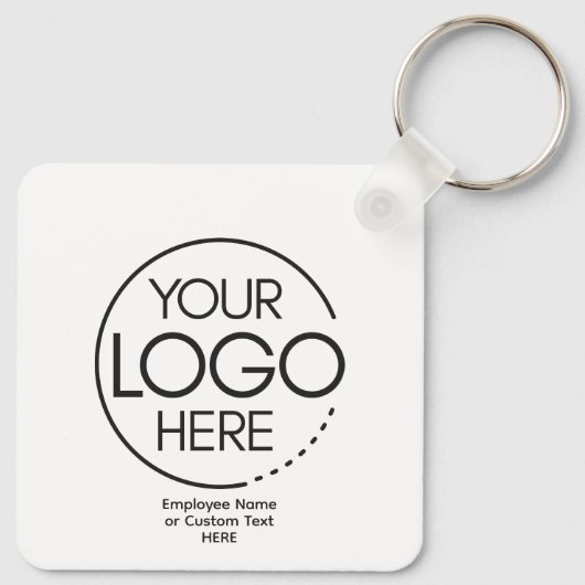 Gepersonaliseerde aangepaste Logo-Sleutelhanger Sleutelhanger (Achterkant)