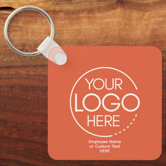 Gepersonaliseerde aangepaste Logo-Sleutelhanger Sleutelhanger (Voorkant)