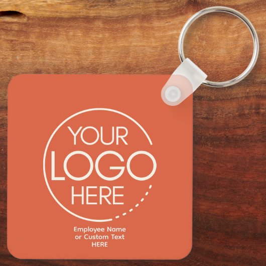 Gepersonaliseerde aangepaste Logo-Sleutelhanger Sleutelhanger (Achterkant)