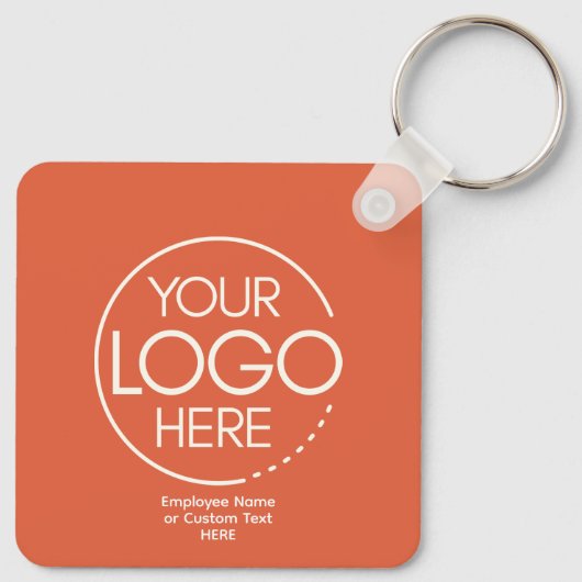 Gepersonaliseerde aangepaste Logo-Sleutelhanger Sleutelhanger (Achterkant)