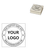 Gepersonaliseerde aangepaste Logo tekst ronde rubb Rubberstempel (Gestempeld)